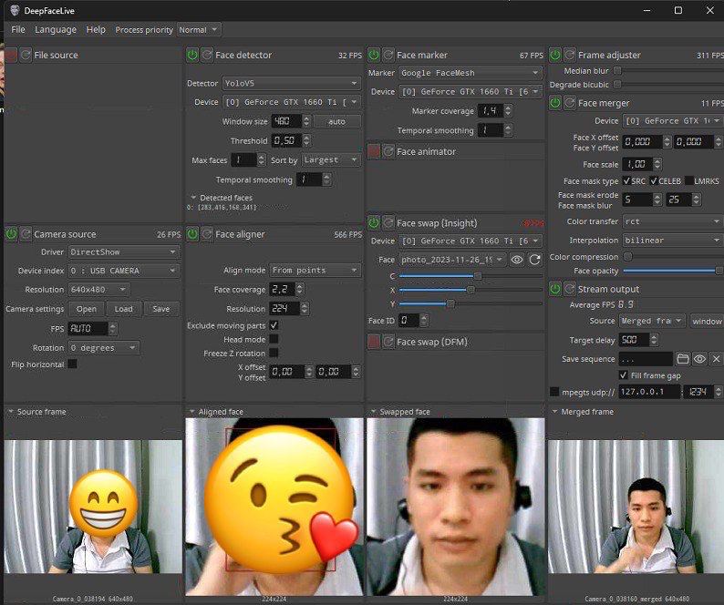 Code Tool Deepfake Hoán Đổi Khuôn Mặt Realtime, Face Swap Vi - ảnh 1