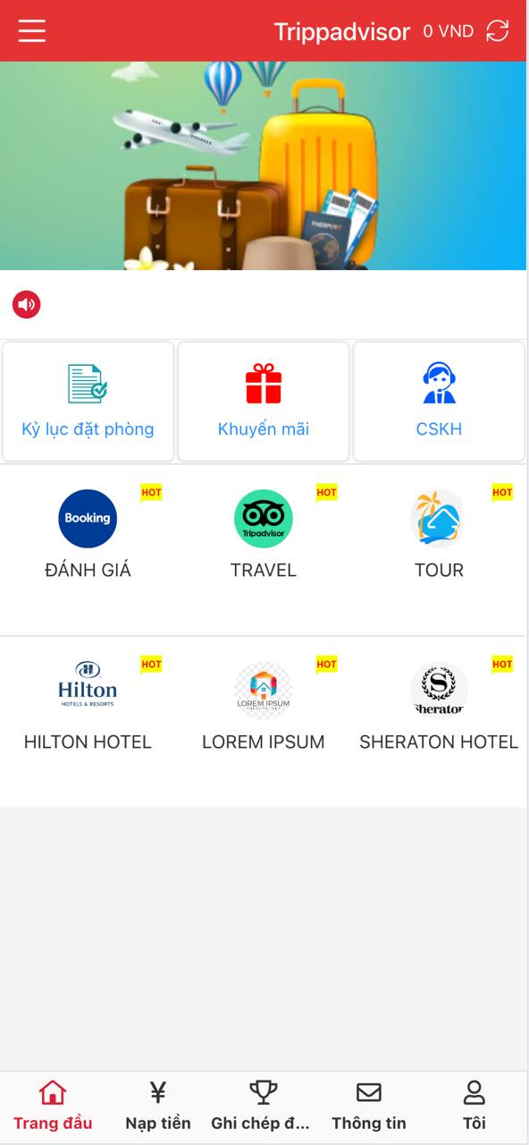 Code App Sổ Số Du Lịch - Game Đặt Phòng Demo Kèm Trang Quản - ảnh 1