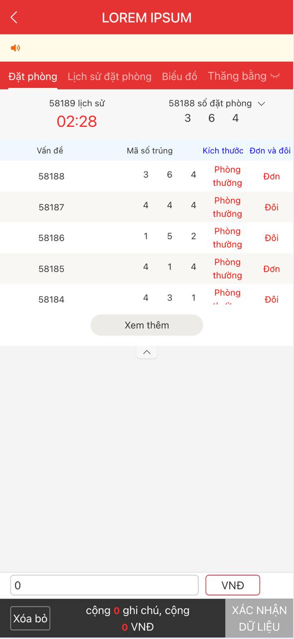 Code App Sổ Số Du Lịch - Game Đặt Phòng Demo Kèm Trang Quản - ảnh 2