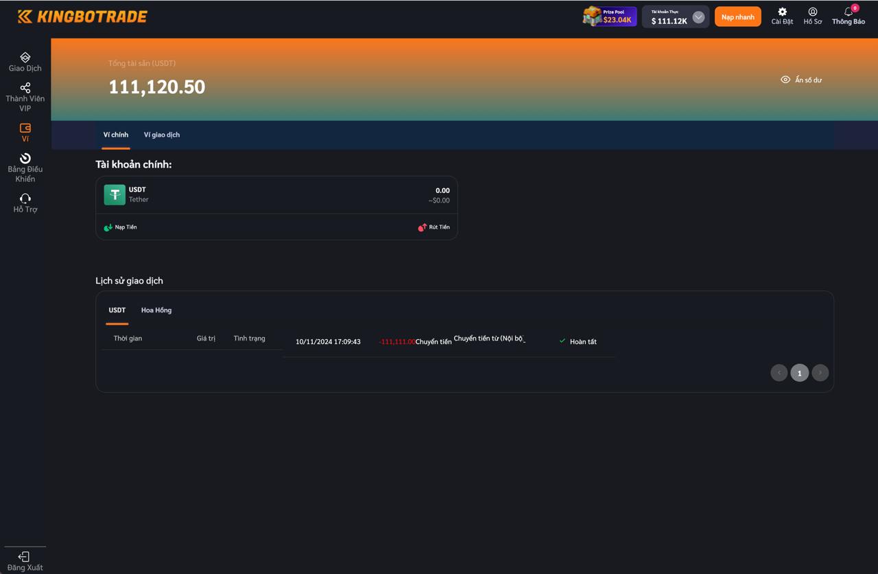 Code App BO Trading Demo: Admin Chỉnh Cầu, Nạp Rút USDT Tự Đ - ảnh 4