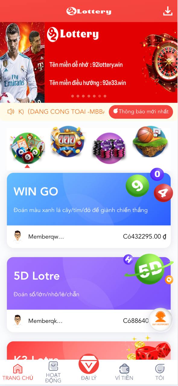 Code app xổ số lottery demo: hoàn cược, nạp USDT mạng Tron, - ảnh 1
