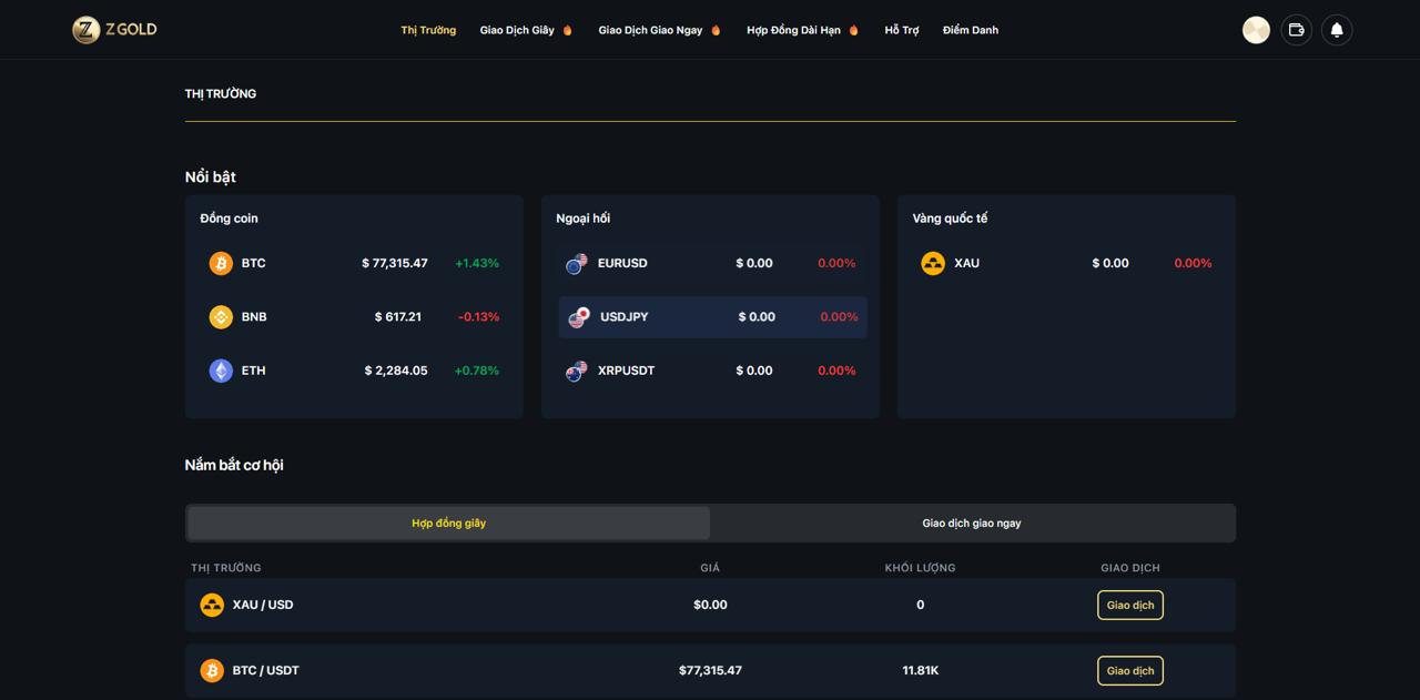 Code App Sàn Giao Dịch Vàng & Crypto ZGold: Giá Vàng Realtim - ảnh 4